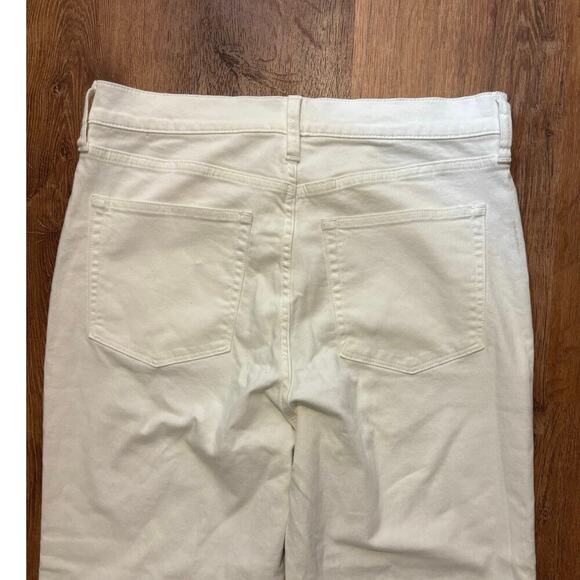 NWT J.Crew Wide Leg Crop Jean In All Day Stretch White Size 31 - Picture 9 of 9